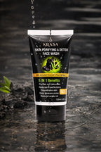 Krasa Charcoal Facewash – Deep Clean, Clear & Oil-Free Skin