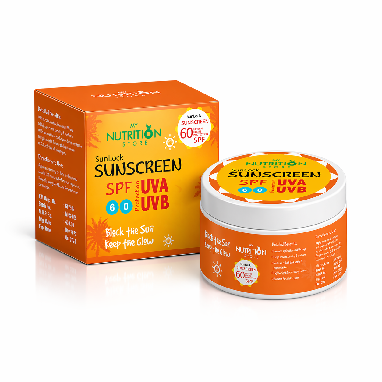 SunLock SPF 60 Sunscreen – UVA/UVB Protection Main image