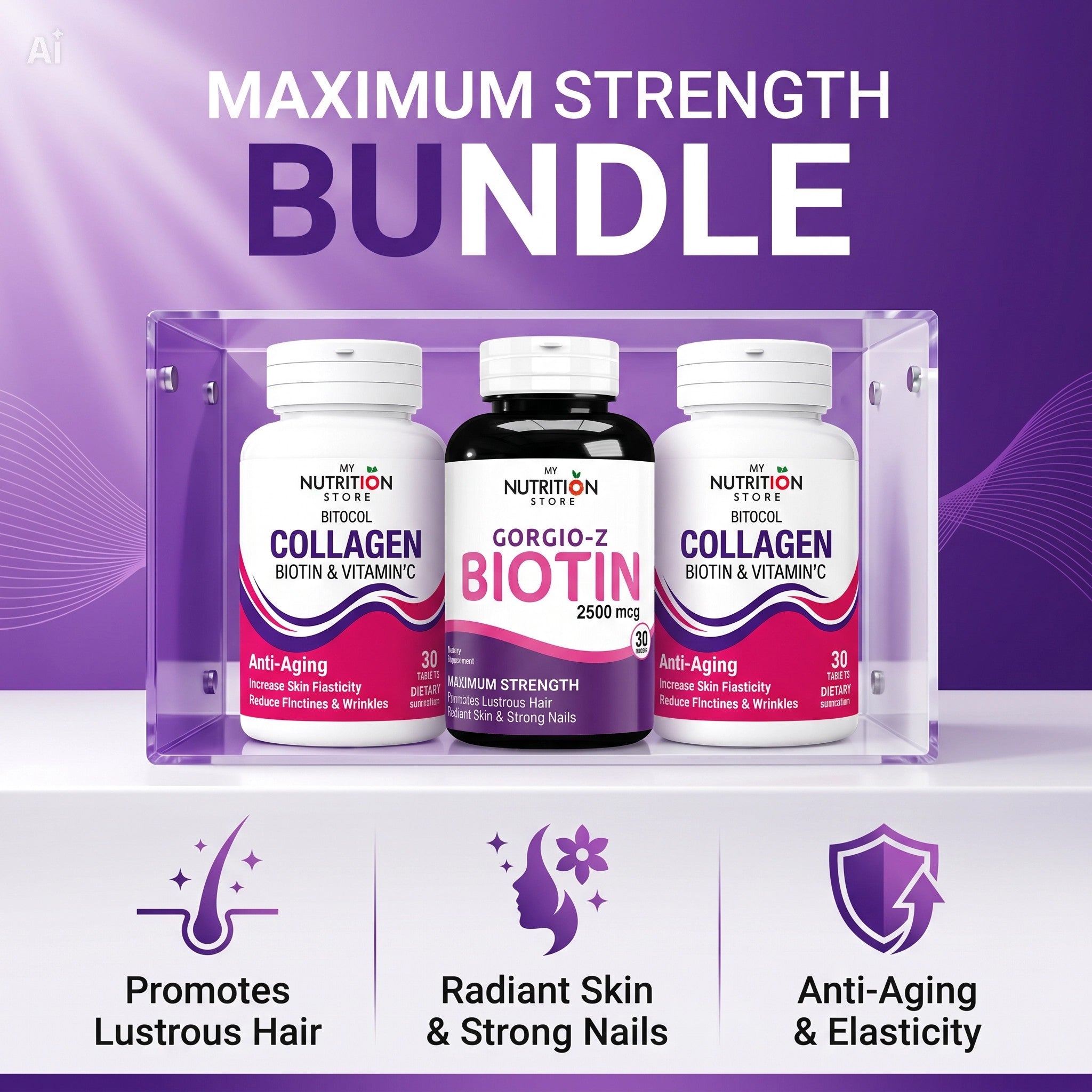 Daily Skin & Hair Care Bundle Your Ultimate Glow Kit