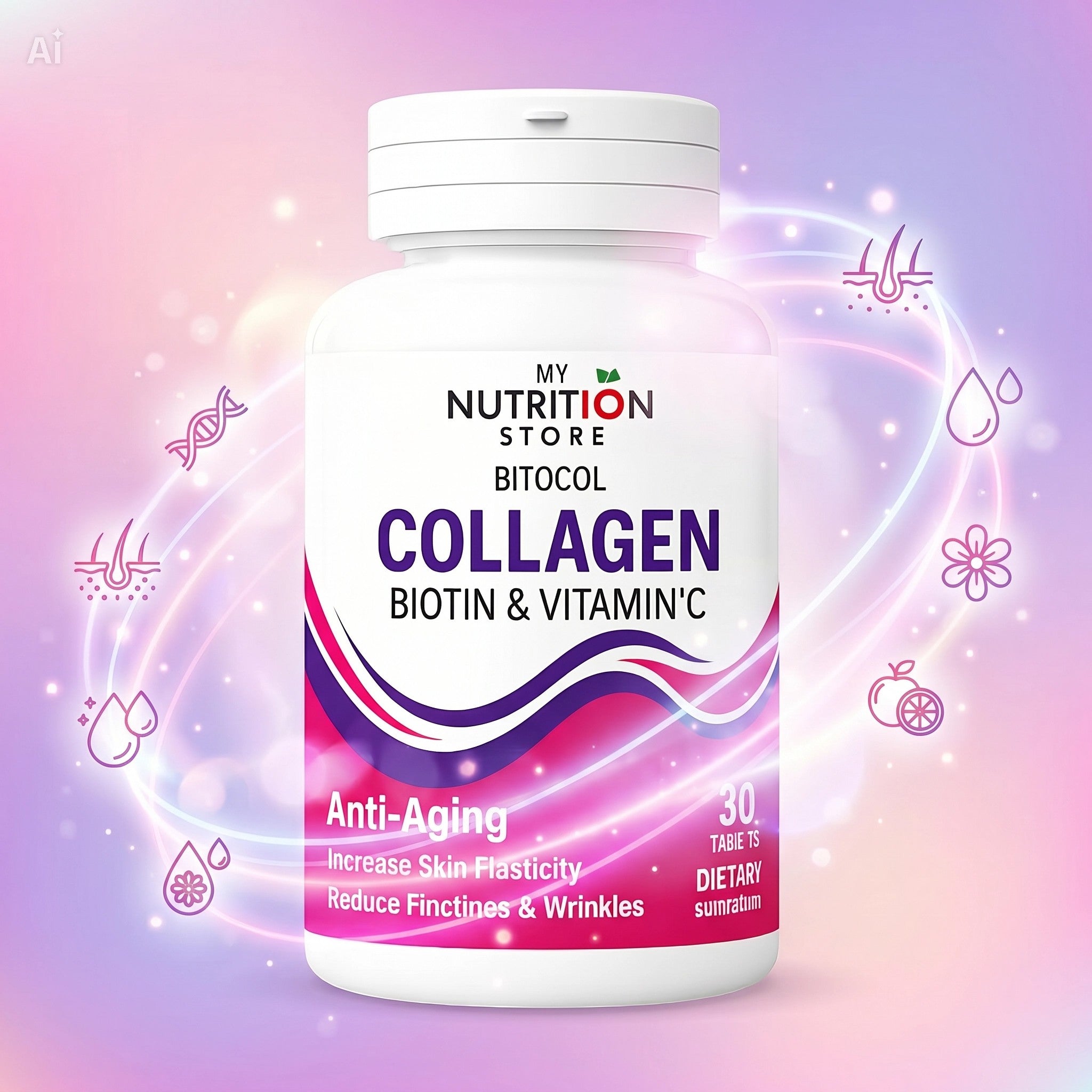 GlowUp Collagen Biotin & Vitamin C