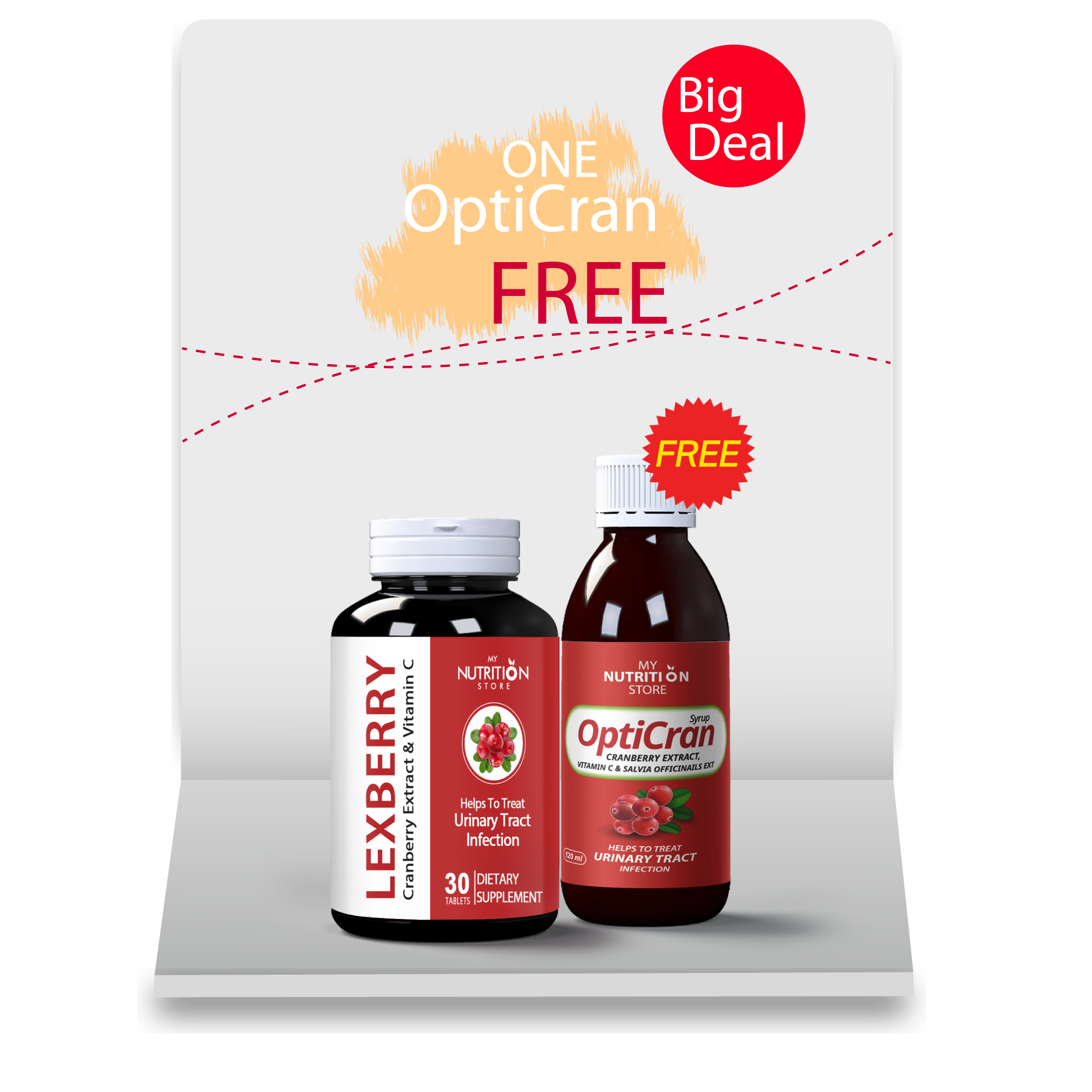 LEXBERRY + OPTICRAN UTI CARE COMBO