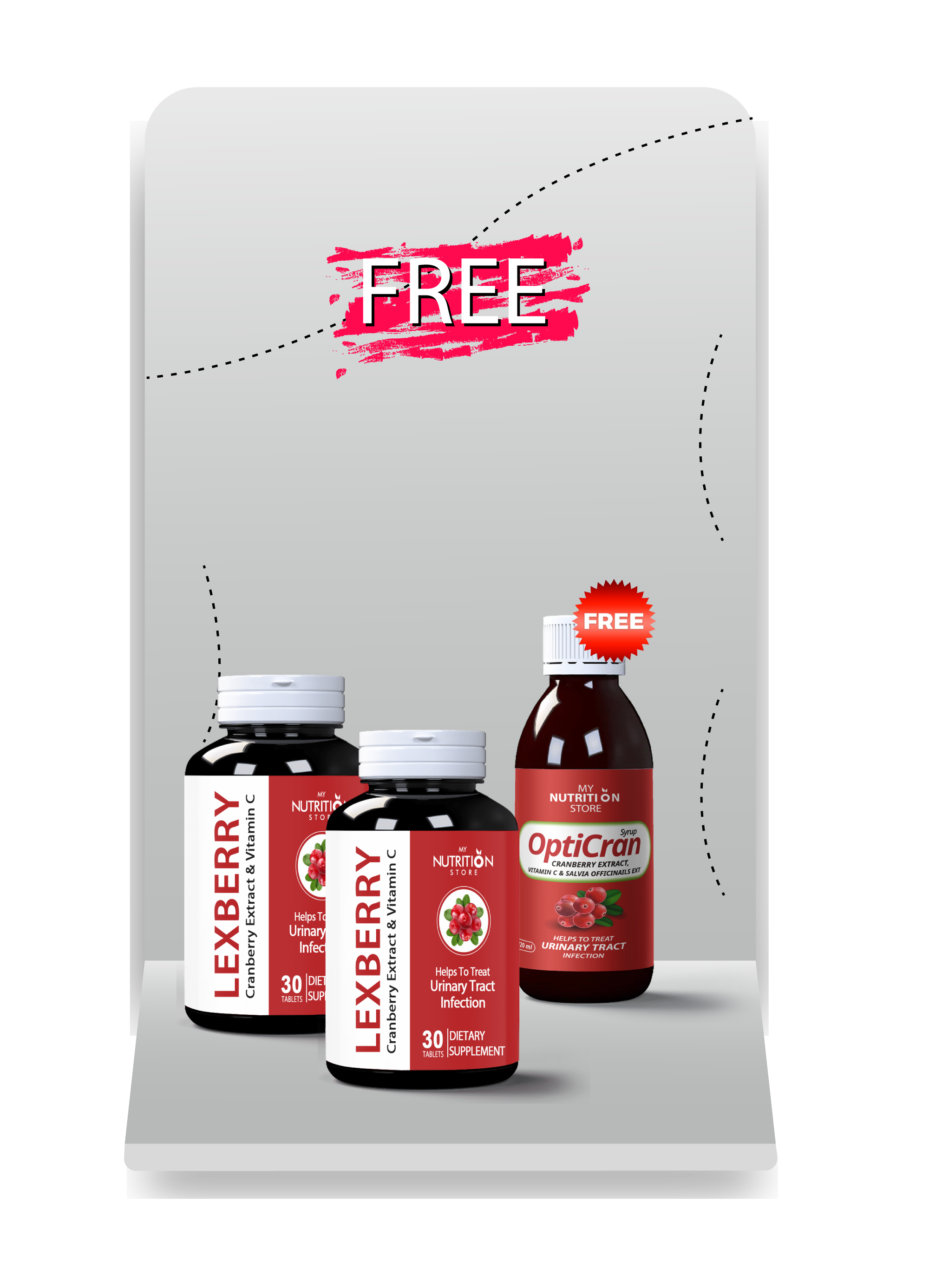 LEXBERRY PACK WITH OPTICRAN UTI CARE BUNDLE Main image