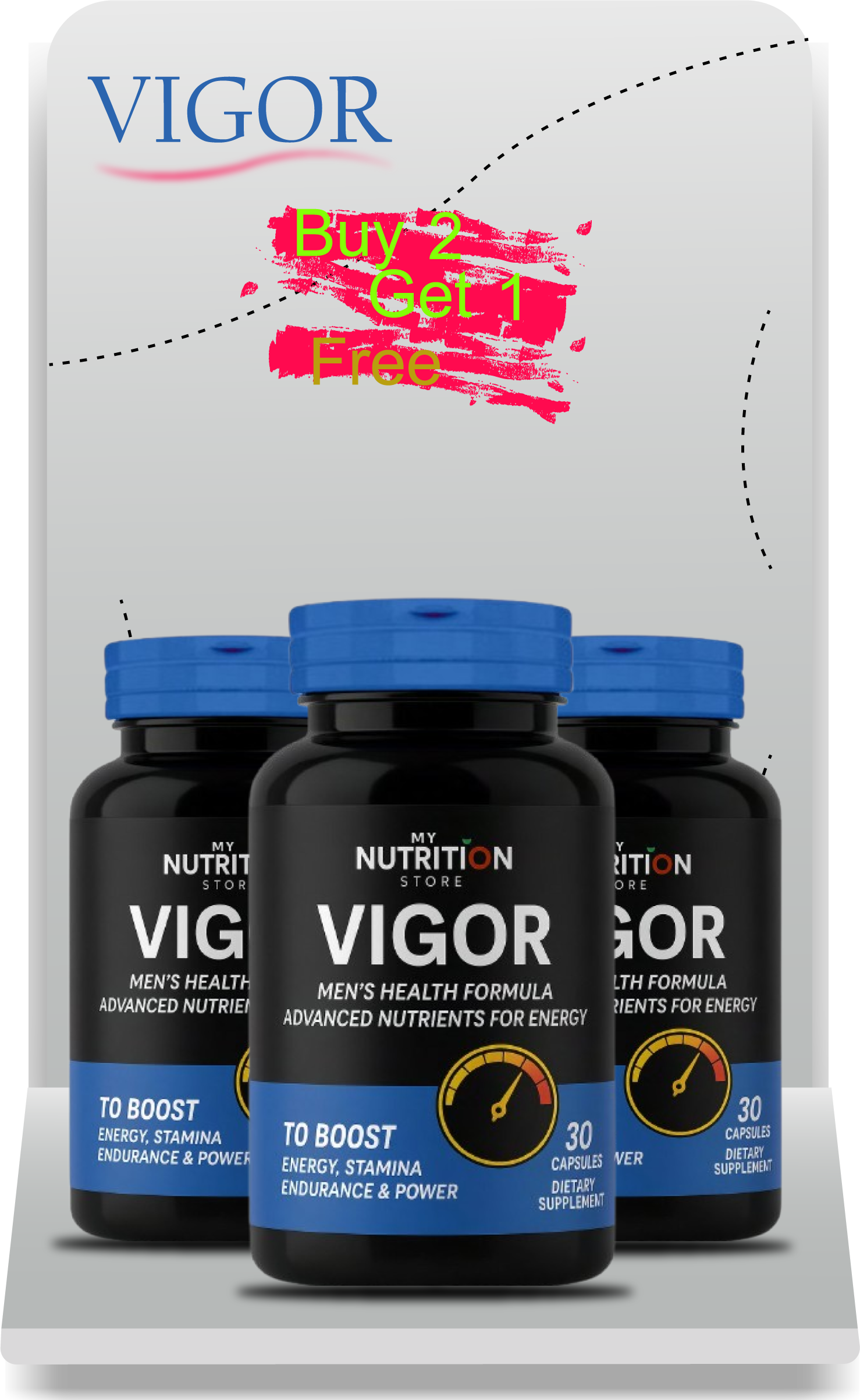 VIGOR – Buy 2 Get 1 Free Combo Pack Main image