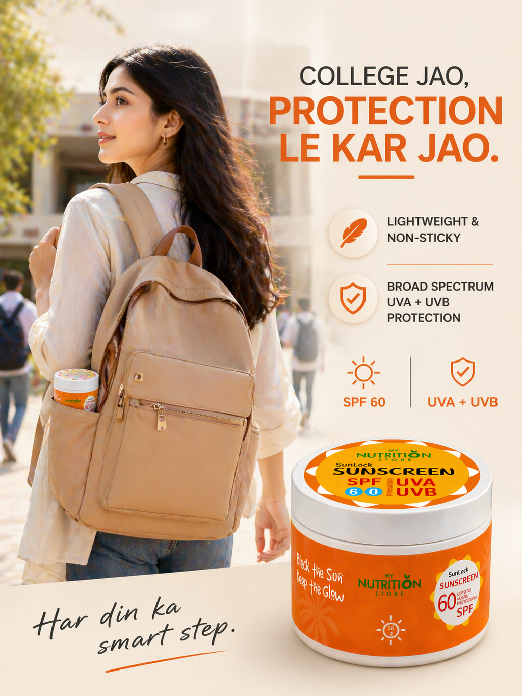 Sun Lock SunLock SPF 60 Sunscreen – UVA/UVB Protection – My Nutrition Store